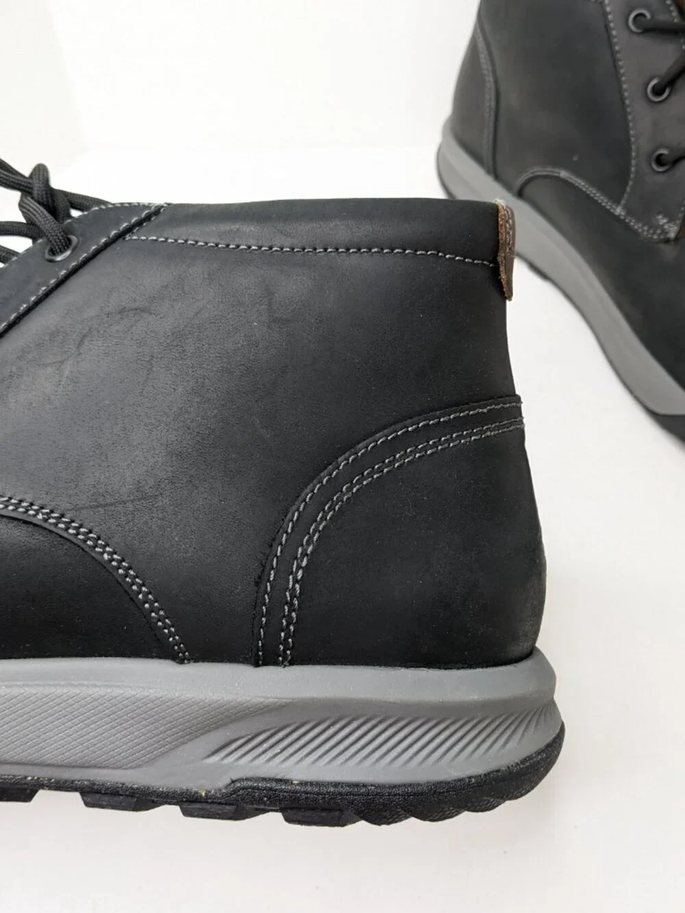 Florsheim Trail Mix Chukka Boots Black Leather Men's 13